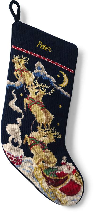 Needlepoint Personalized Christmas Stocking