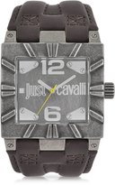 Thumbnail for your product : Just Cavalli Timesquare 3H Gray Dial Brown Strap Men's Watch