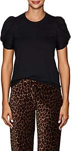 A.L.C. Women's Kati Cotton Puff-Sleeve T-Shirt - Black