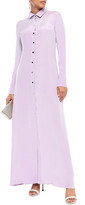 Thumbnail for your product : Olivia von Halle Hero Washed-silk Nightdress
