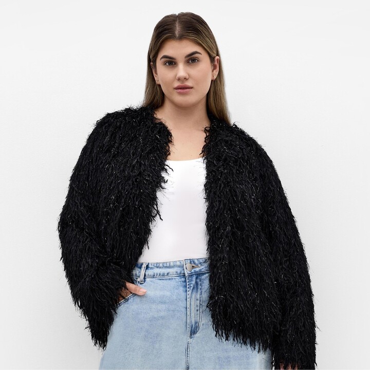City Chic Women's Plus Size Sparkle Queen Jacket