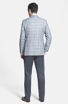 Thumbnail for your product : David Donahue Classic Fit Windowpane Sportcoat