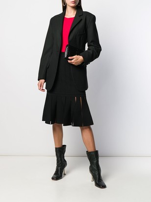 Alexander McQueen Pleated Midi Skirt