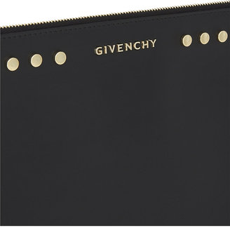 Givenchy Studded large leather pouch