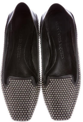 Alexander McQueen Grommet Leather Loafers
