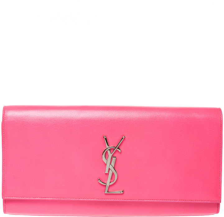neon pink clutch