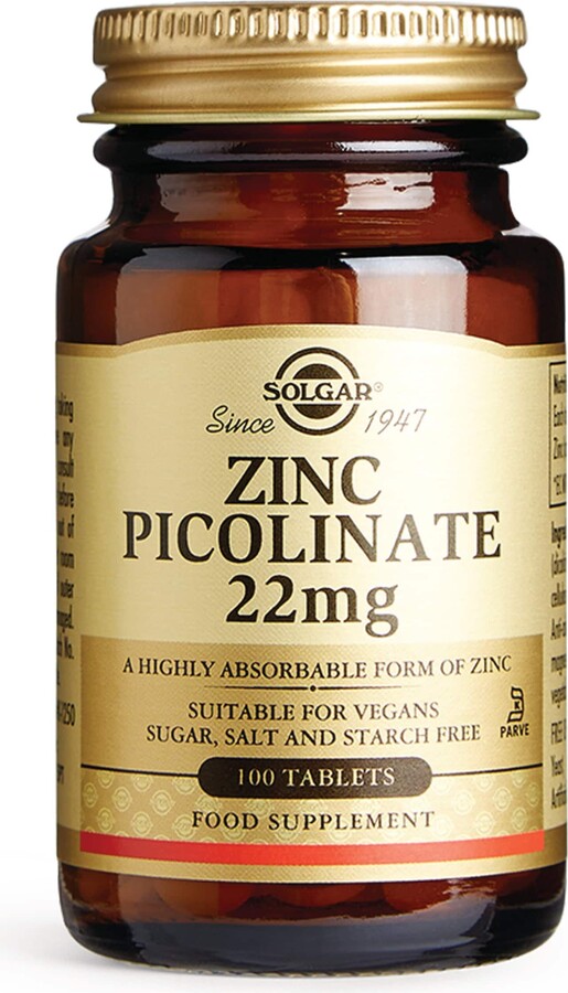 Solgar Zinc Picolinate 22mg