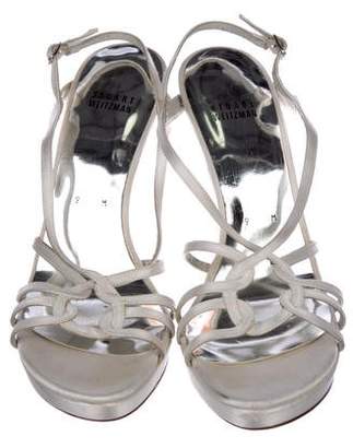 Stuart Weitzman Satin Slingback Sandals