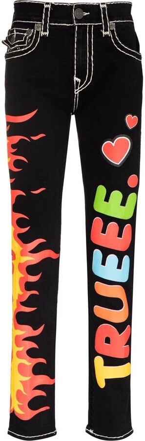 True Religion x Chief Keef Super T straight-leg jeans - ShopStyle