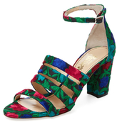 Thumbnail for your product : Jerome C. Rousseau Abelline Embroidered Strappy Sandal