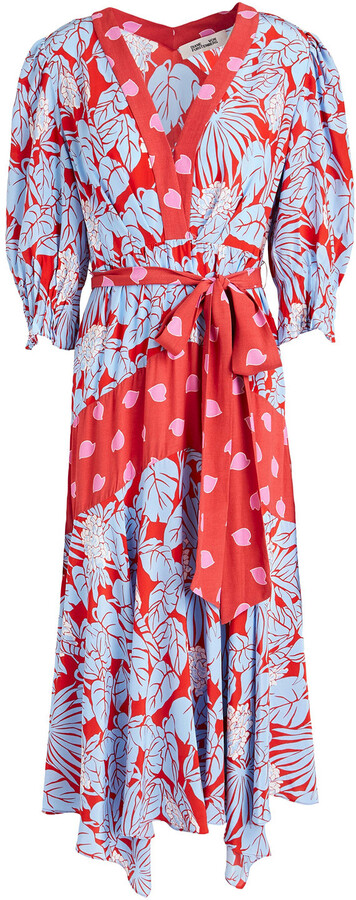 Diane von Furstenberg Red Print Women's Dresses | Shop the world's 
