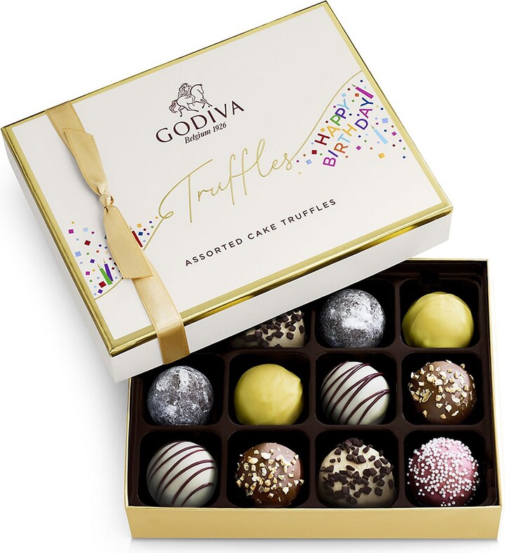 12 Piece Happy Birthday Truffles Gift Bo x