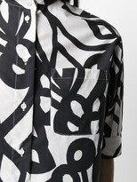 Thumbnail for your product : Aspesi Geometric Floral Poplin Shirt