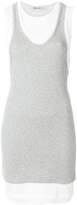 T By Alexander Wang layered tank dres 