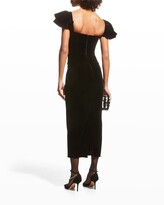 Thumbnail for your product : Alessandra Rich Stretch Velvet Cocktail Dress
