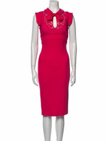 Thumbnail for your product : DSQUARED2 Crew Neck Midi Length Dress Pink