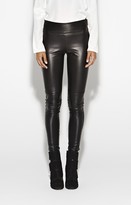 Thumbnail for your product : Nicole Miller Nina Leather and Satin Pant