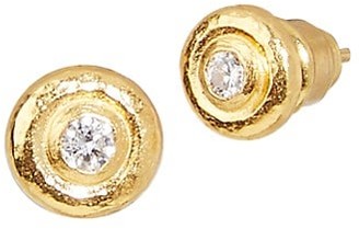 Gurhan Droplet 24K Yellow Gold & Diamond Stud Earrings