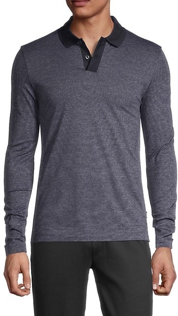 long sleeve boss polo sale
