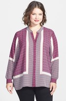 Thumbnail for your product : NYDJ Scarf Print Blouse (Plus Size)