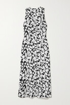 Thumbnail for your product : Rixo Mykonos Floral-print Linen-blend Midi Dress - Black