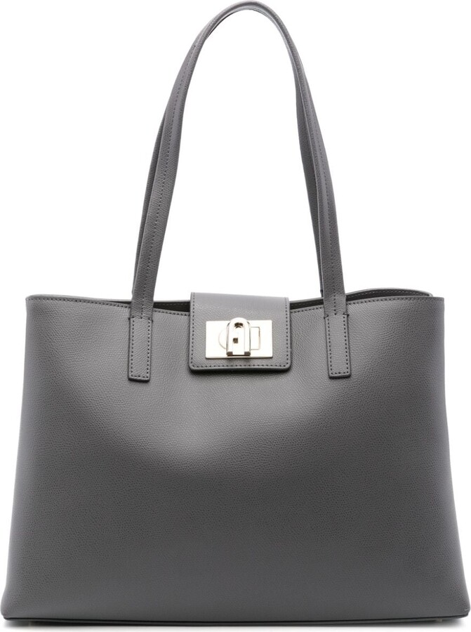 Shop FURLA Casual Style Calfskin Plain Leather Logo Totes by Me2Na