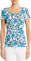 Thumbnail for your product : Jones New York Short Sleeve Scoop Neck Cotton Tee Shirt