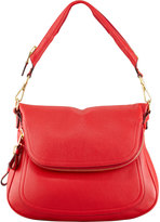 Thumbnail for your product : Tom Ford Jennifer Calfskin Shoulder Bag, Flame Red