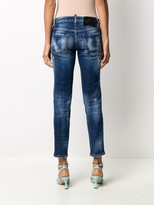 Thumbnail for your product : DSQUARED2 Logo Print Slim-Fit Jeans