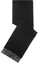 Thumbnail for your product : Johnstons of Elgin Fringed Cashmere Scarf - Black