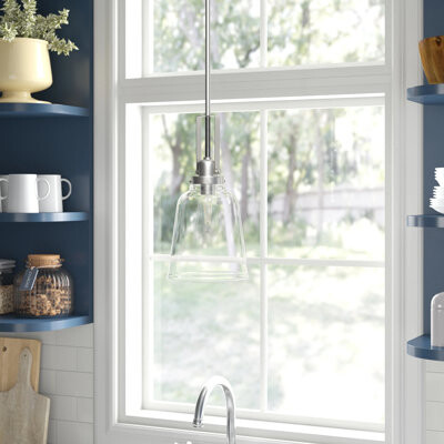 Alcott Hill Daimar 1 - Light Single Bell Pendant