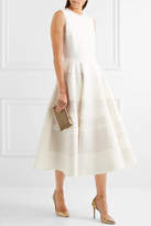 Thumbnail for your product : Roksanda Tatum Paneled Cady And Hammered-crepe Midi Dress