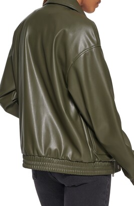 Levi's Faux Leather Dad Bomber Jacket