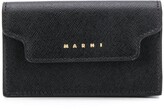 Thumbnail for your product : Marni Logo-Print Leather Card Case