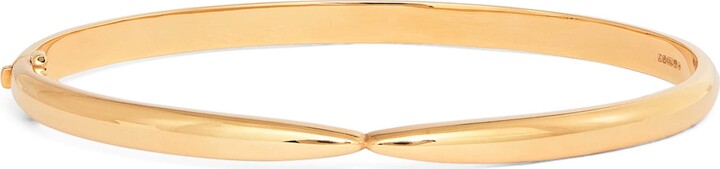 Eva Fehren Yellow Gold Kissing Claw Bangle