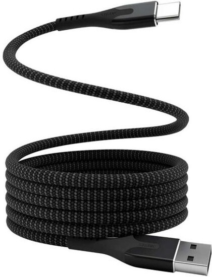 KeySmart Statik MagStack USB A to USB C 6ft Charging Cable