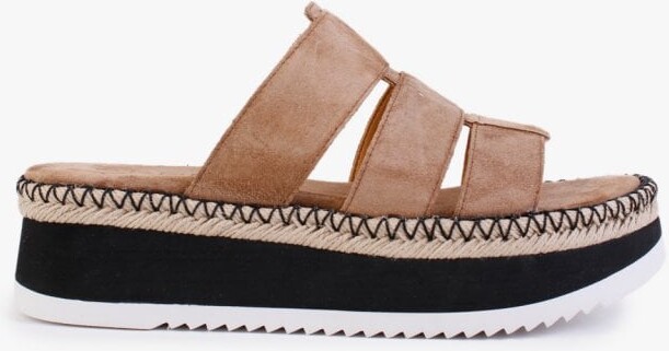 ALPE Romaine Brown Suede Flatform Mules - ShopStyle
