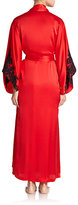 Thumbnail for your product : Josie Natori Leah Silk Long Robe