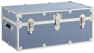 Pottery Barn Teen Canvas Dorm Trunk with Silver Trim, Cube, Hunter