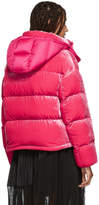 Thumbnail for your product : Moncler Pink Velvet Caille Down Jacket