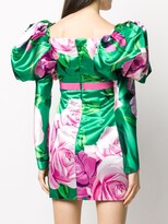 Thumbnail for your product : Giuseppe di Morabito Floral-Print Puffed Mini Dress