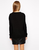 Thumbnail for your product : JDY J.D.Y V Neck Waffle Jumper