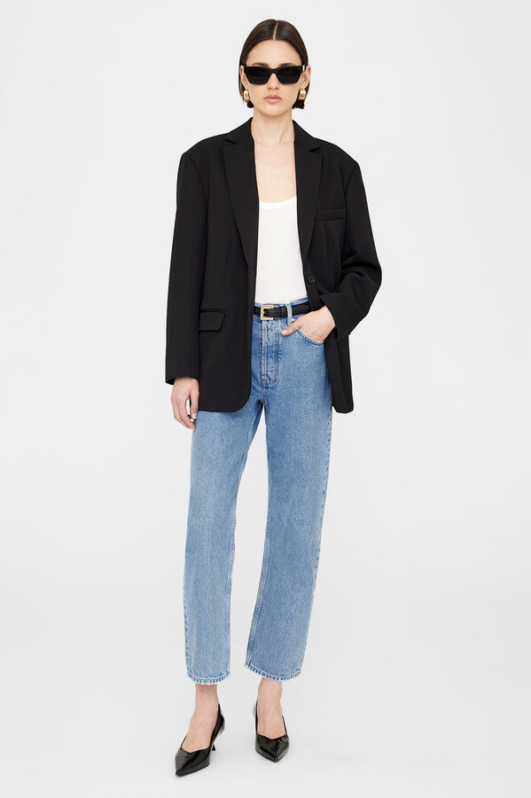 Anine Bing Quinn Blazer in Black