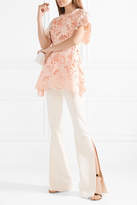 Thumbnail for your product : Lela Rose Guipure Lace Top - Peach