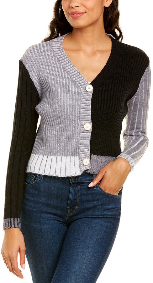 colorblocked cardigan
