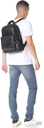 Jack Spade Camo Dot Leather Backpack