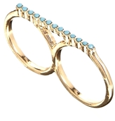 Thumbnail for your product : ASOS Double Finger Stone Ring