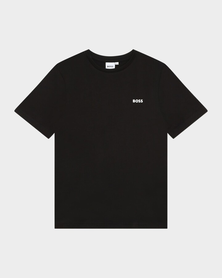 HUGO BOSS Boy's Contrast Logo-Print T-Shirt, Size 6
