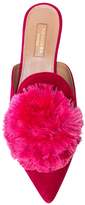 Thumbnail for your product : Aquazzura pompom slippers