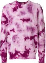 Thumbnail for your product : Stussy tie-dye ribbed jumper